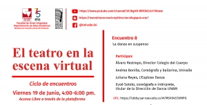 “La danza en suspenso”  Álvaro Restrepo, Juliana Reyes, Evoé Sotelo y Andrea Bonilla en Univalle