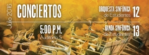 Conciertos de la Orquesta y la Banda de Estudiantes de la Escuela de Música