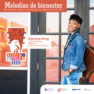Univalle descubrirá el poder de la musicoterapia con Kamica King en el Blues &amp; Folk Festival 2023