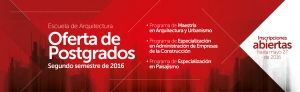 Oferta de Posgrados- segundo semestre de 2016