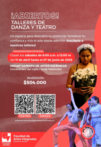 Abrimos los cursos de teatro y danzas para niños, jóvenes y adultos