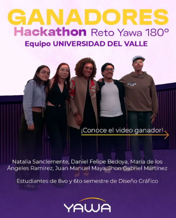 Estudiantes de Diseño Gráfico de la FAI ganan el Reto YAWA 180°