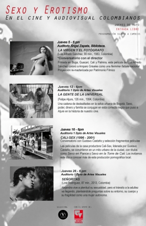 Sexo y erotismo en el cine y audiovisual colombiano,  los jueves de mayo